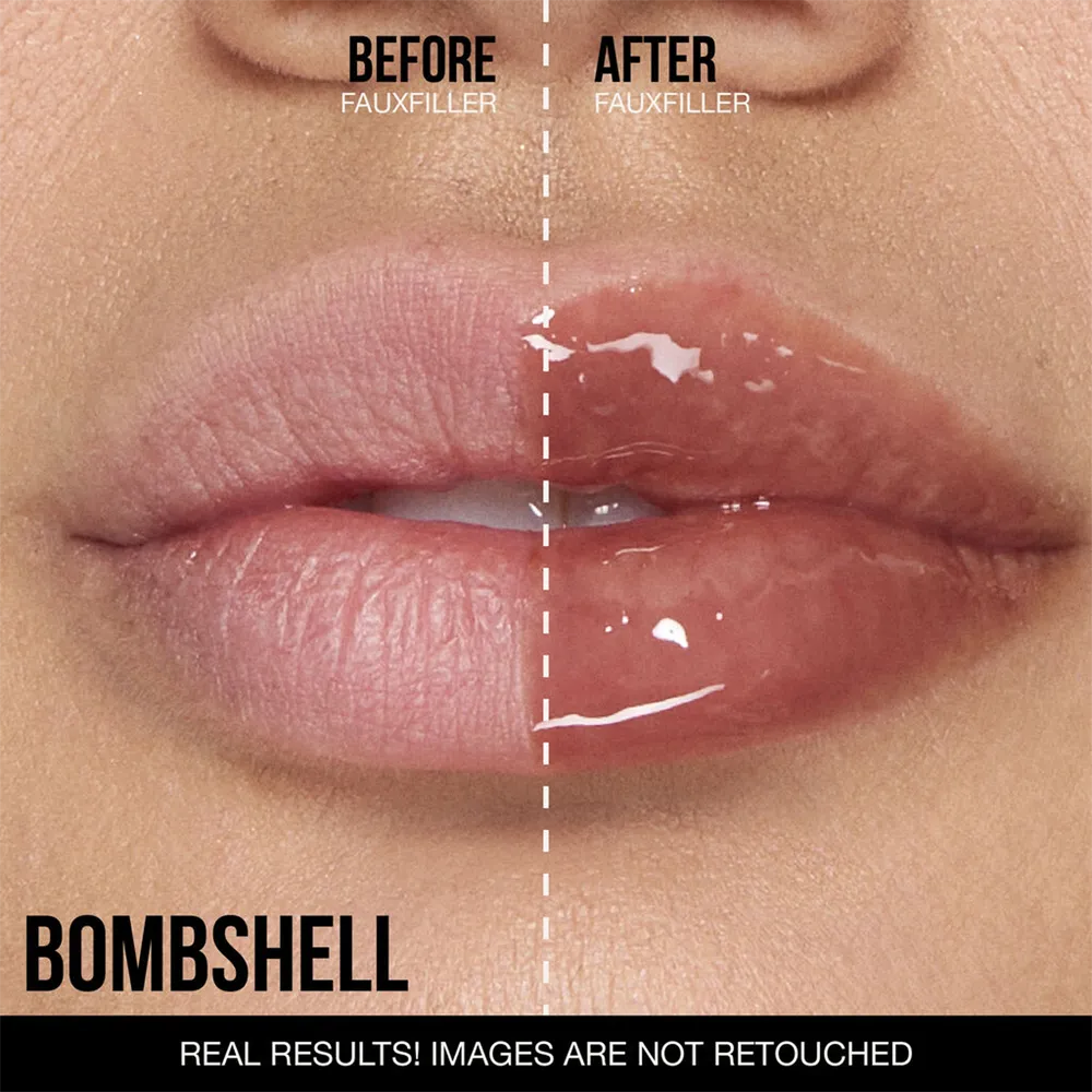 Huda Beauty Faux Filler Extra Shine Lip Gloss - Bombshell thumbnail 2