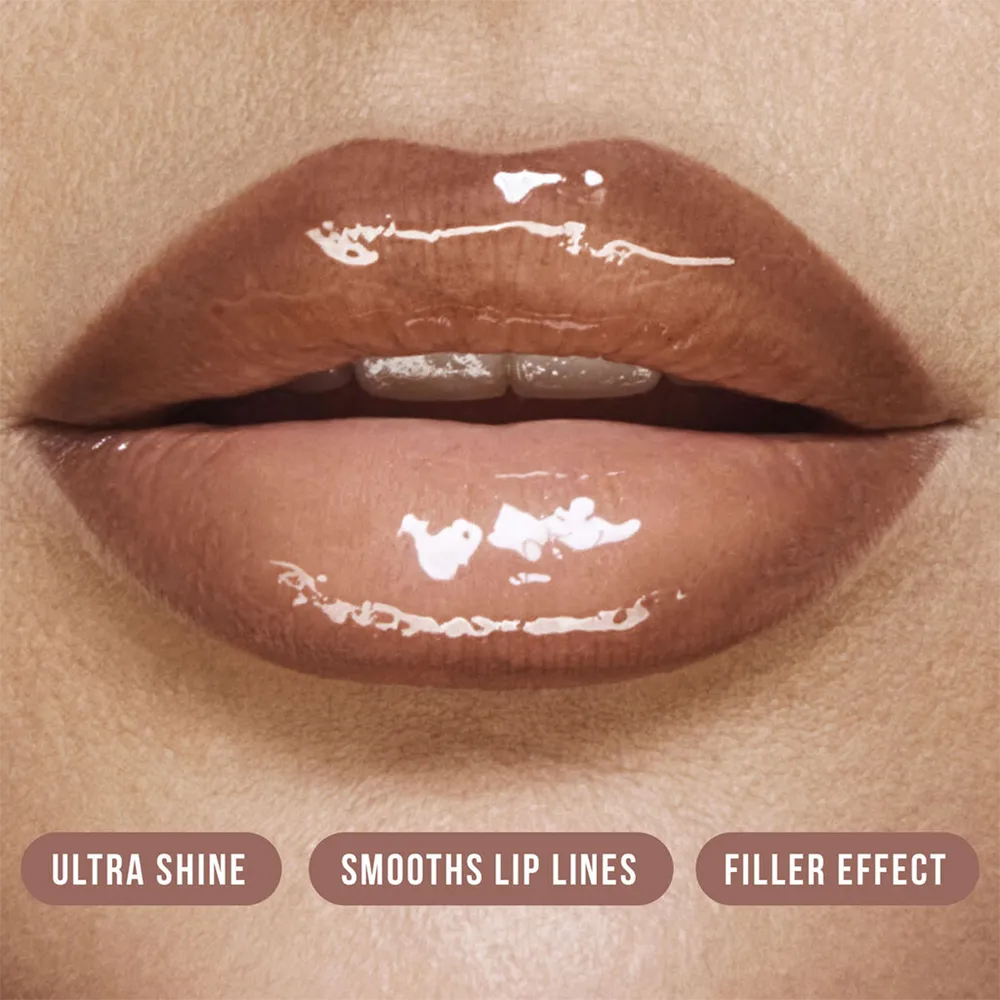 Huda Beauty Faux Filler Extra Shine Lip Gloss - Bombshell thumbnail 4