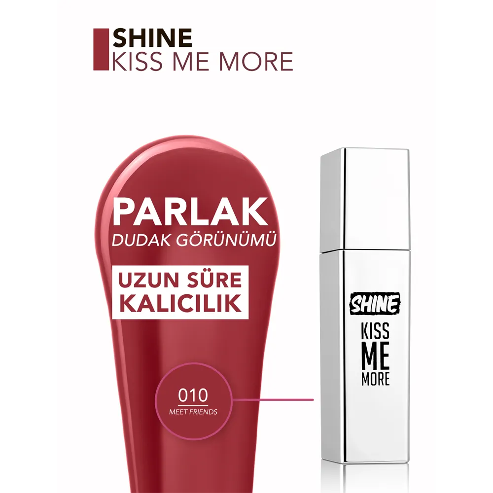 Flormar Shine Kiss Me More Lip Tattoo - 010 Meet Friends thumbnail 4