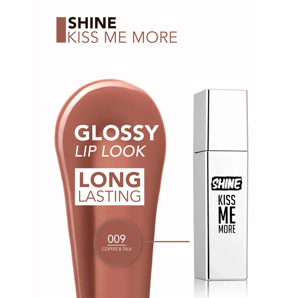 Flormar Shine Kiss Me More Lip Tattoo - 009 Coffee & Talk thumbnail 4
