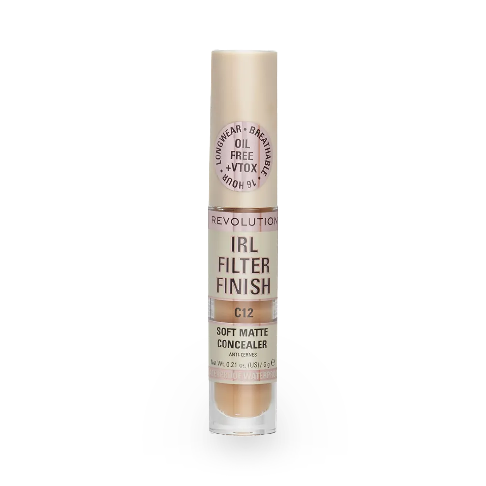 Makeup Revolution IRL Filter 16H Hydrating Full Coverage Concealer - C12 (6 g) thumbnail 1