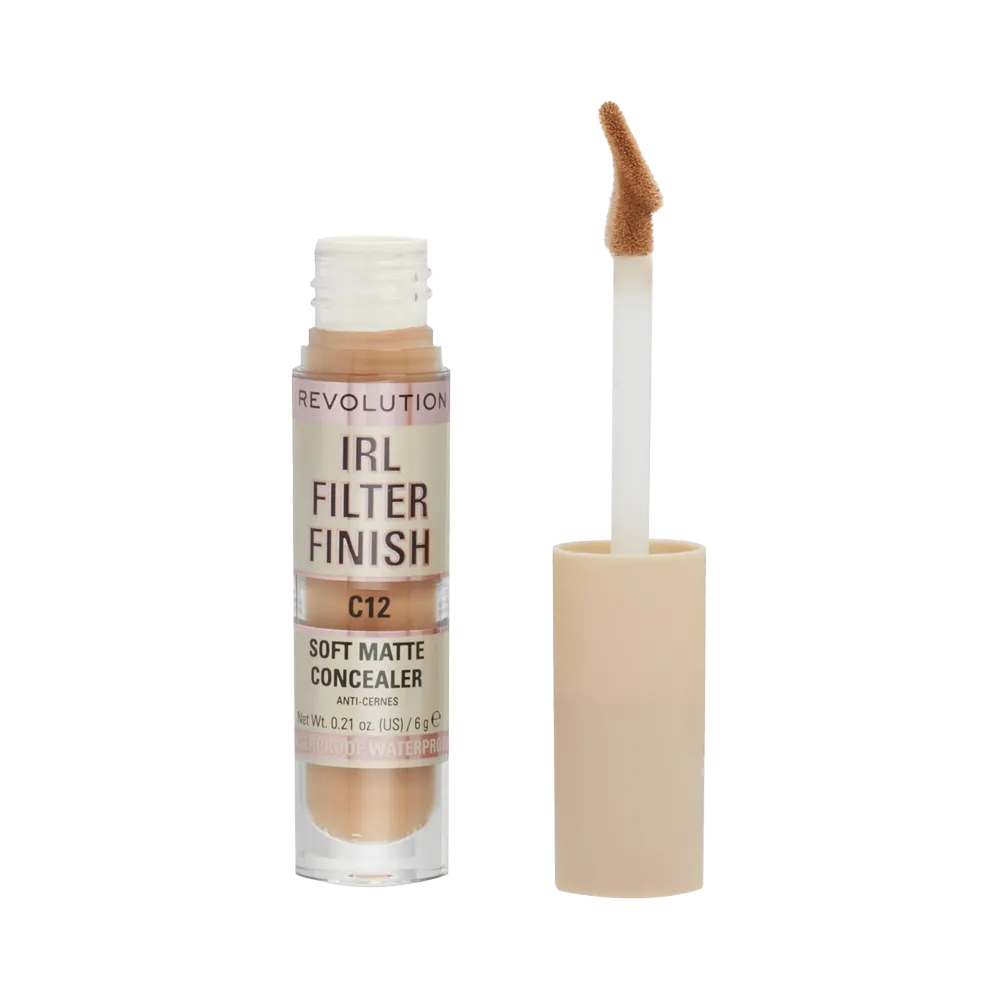 Makeup Revolution IRL Filter 16H Hydrating Full Coverage Concealer - C12 (6 g) thumbnail 2