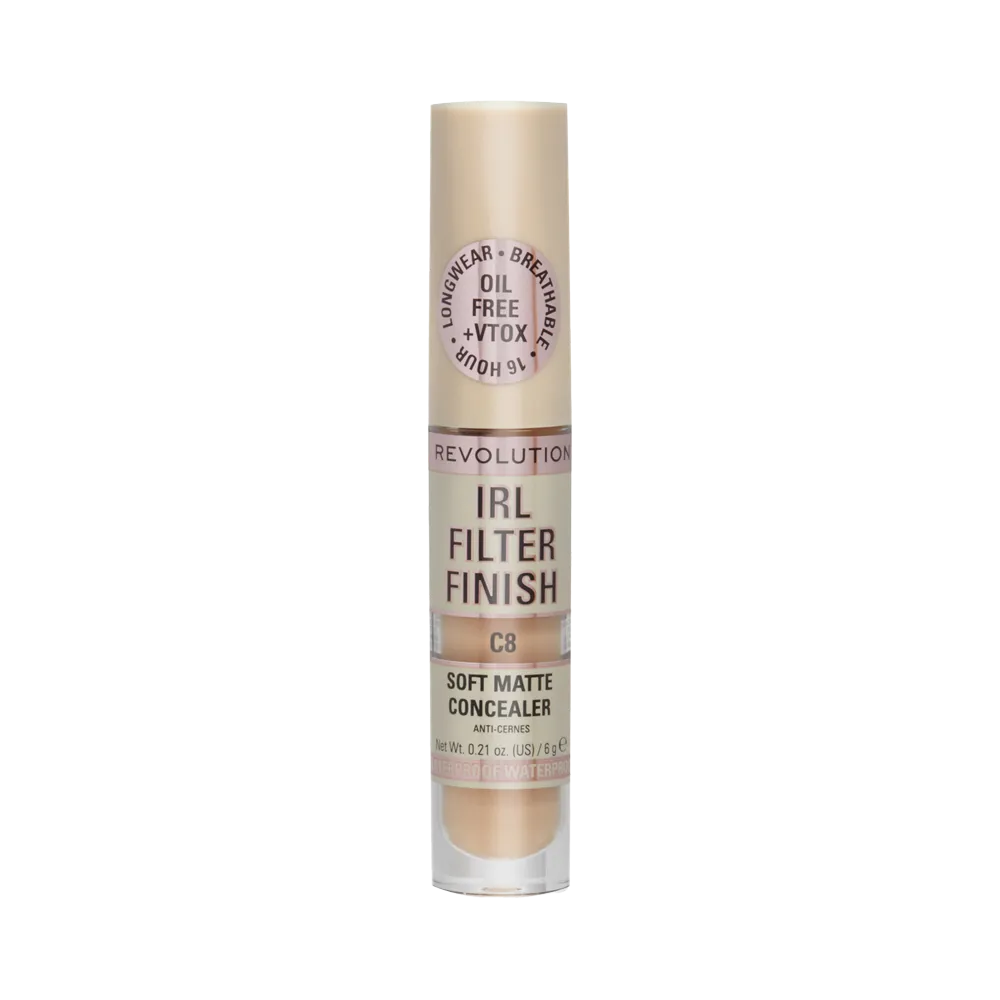 Makeup Revolution IRL Filter 16H Hydrating Full Coverage Concealer - C8 (6 g) thumbnail 2