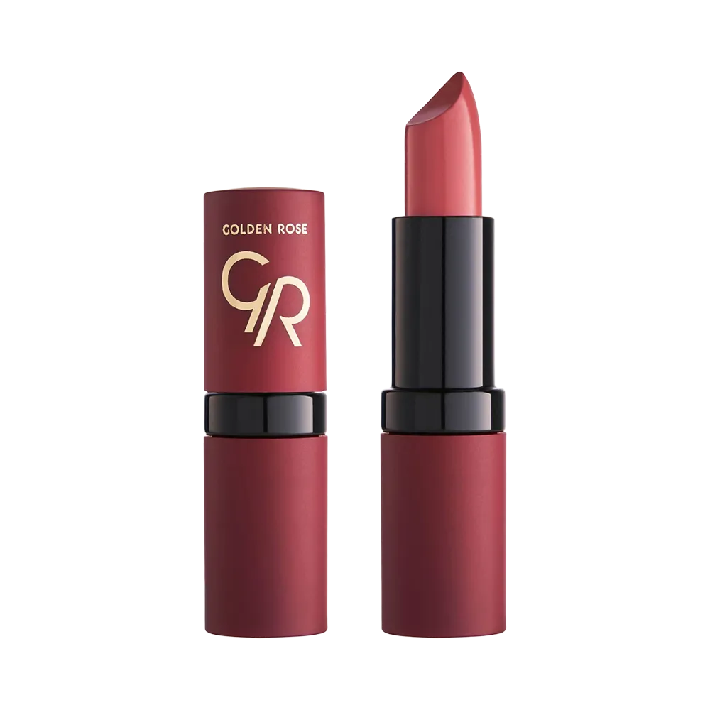 Golden Rose Velvet Matte Lipstick - 10 Charm Red (4.2 g) thumbnail 2