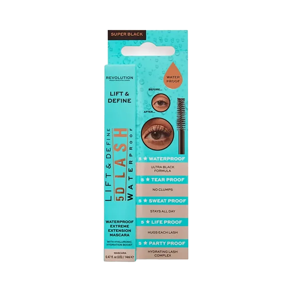 Makeup Revolution 5D Lash Waterproof Mascara - 14 ml thumbnail 4