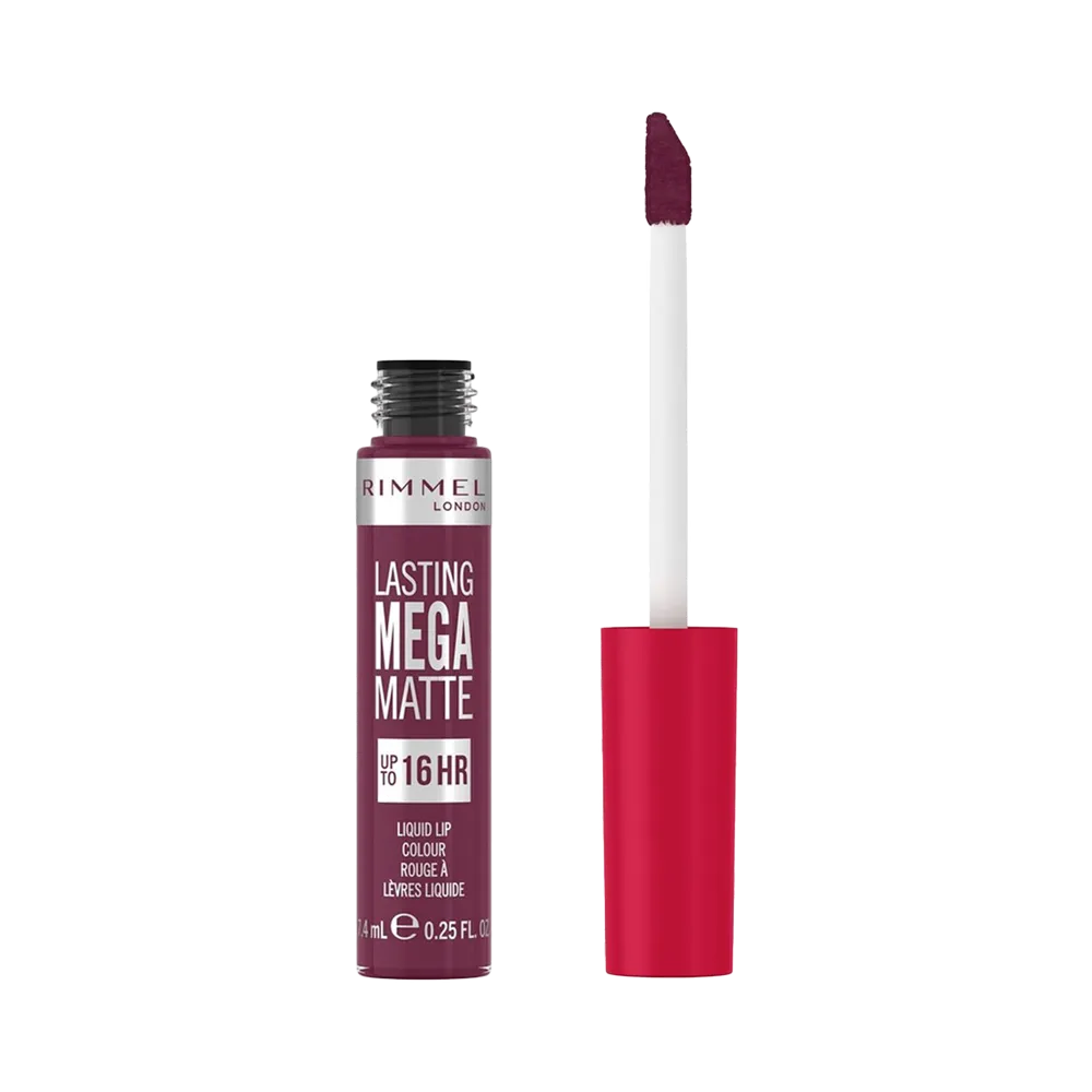 Rimmel London Lasting Mega Matte Liquid Lip Colour - 940 Rock Me Purple thumbnail 1