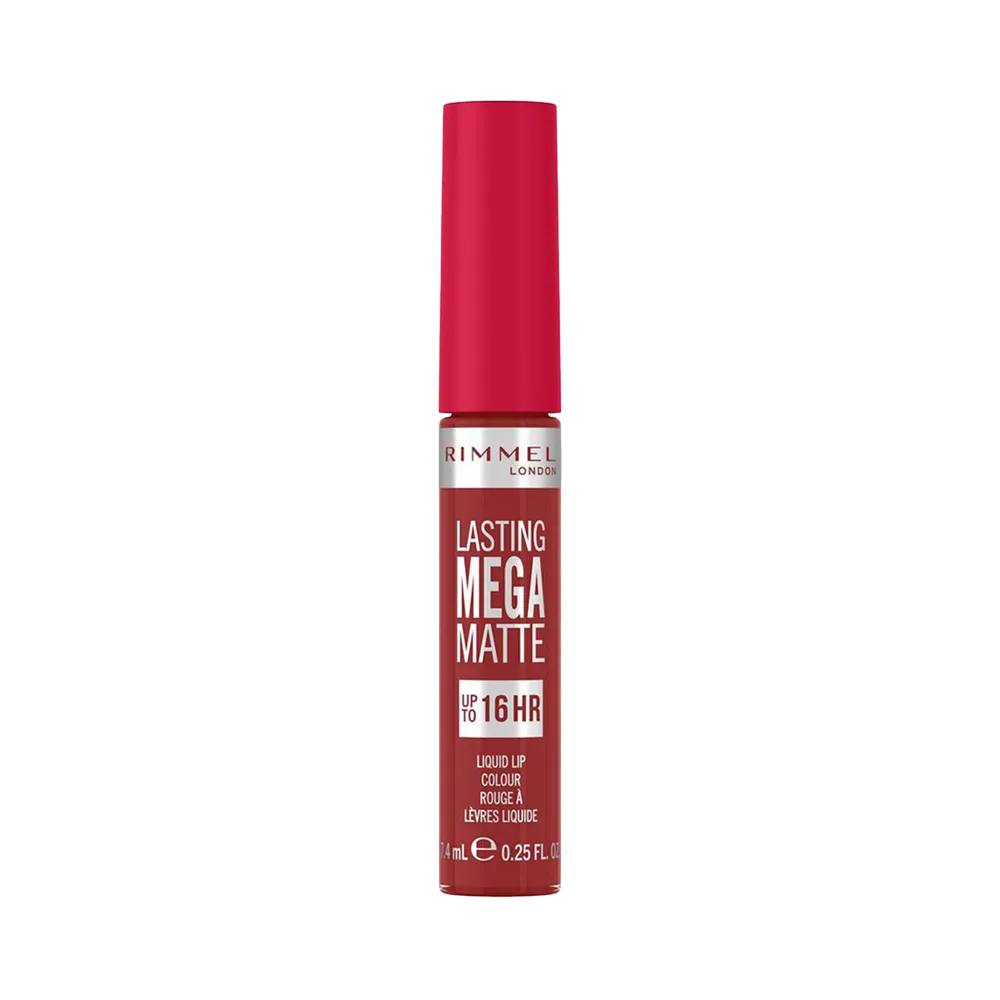 Rimmel London Lasting Mega Matte Liquid Lip Colour - 500 Firestarter thumbnail 2