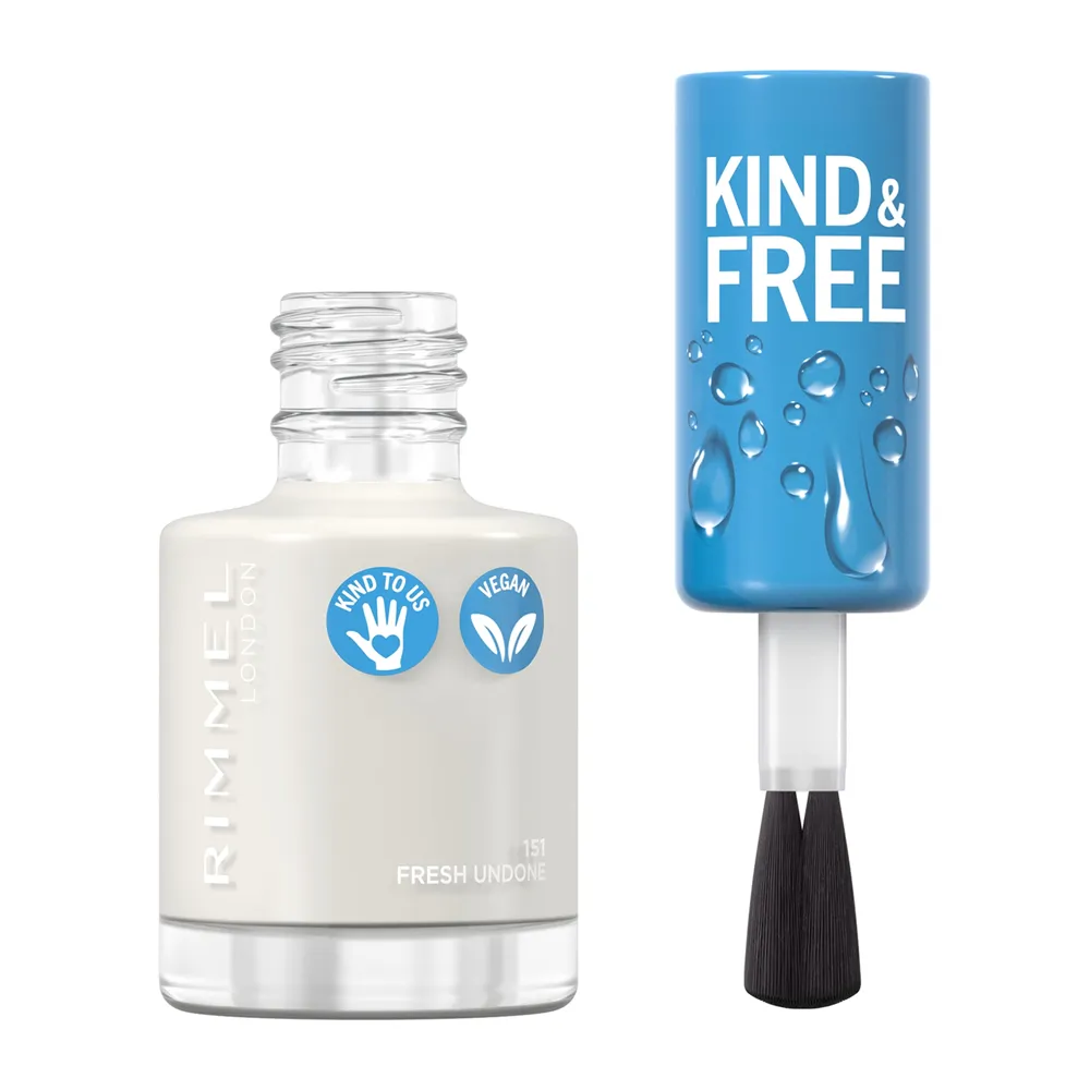 Rimmel London Kind & Free Clean Plant Based Nail Polish - 151 Fresh Undone (8 ml) thumbnail 2