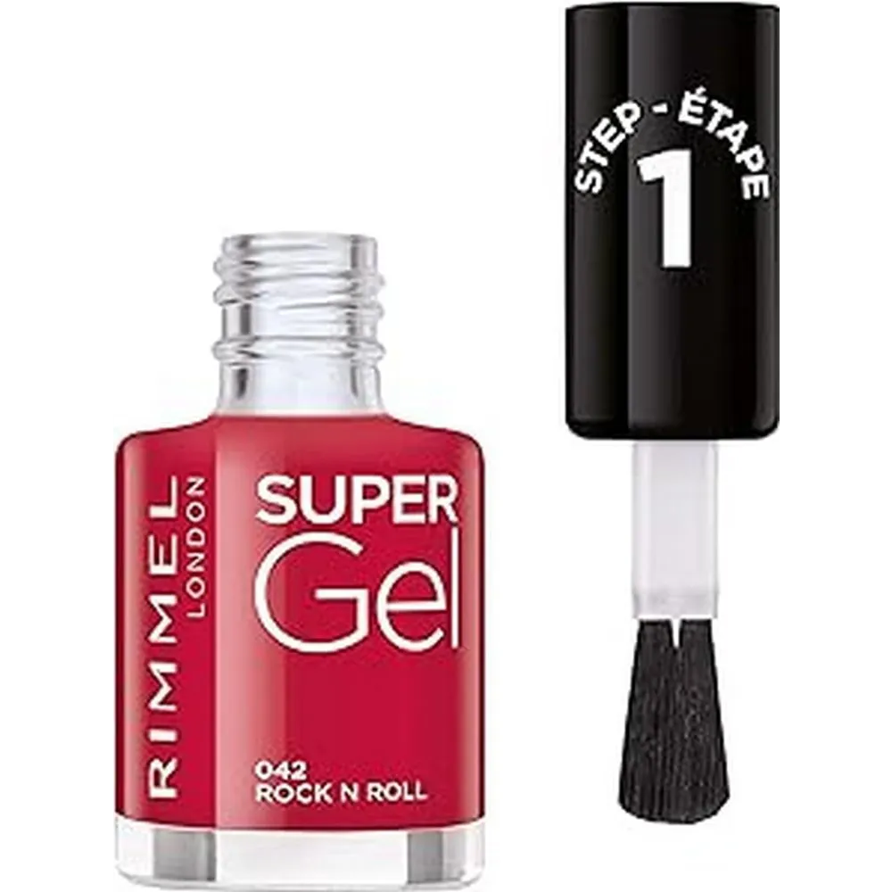 Rimmel London Super Gel Nail Polish - 042 Rock N Roll (12 ml) thumbnail 2