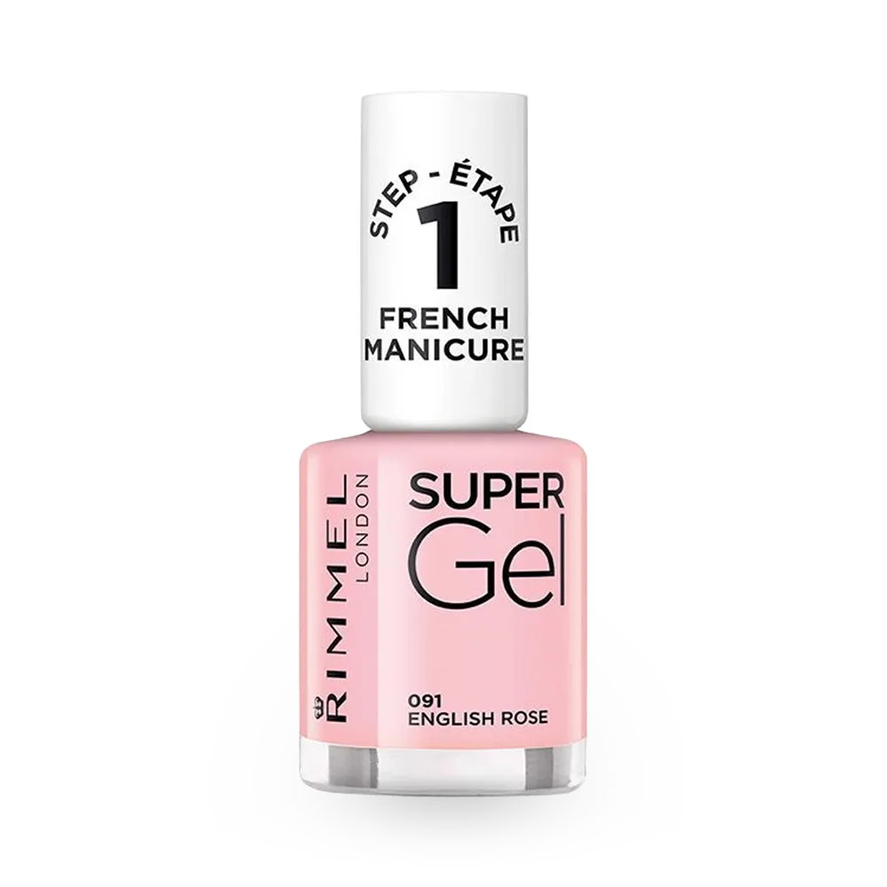 Rimmel London Super Gel Nail Polish - 091 English Rose (12 ml) thumbnail 1