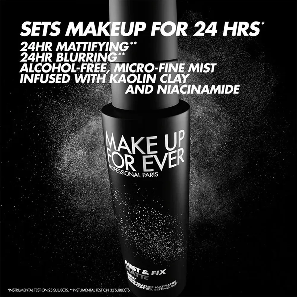 Make Up For Ever Mist & Fix Matte 24HR Mattifying Setting Spray - 100 ml thumbnail 2