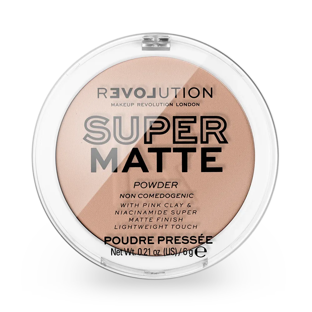 Makeup Revolution Super Matte Pressed Powder - Beige thumbnail 1