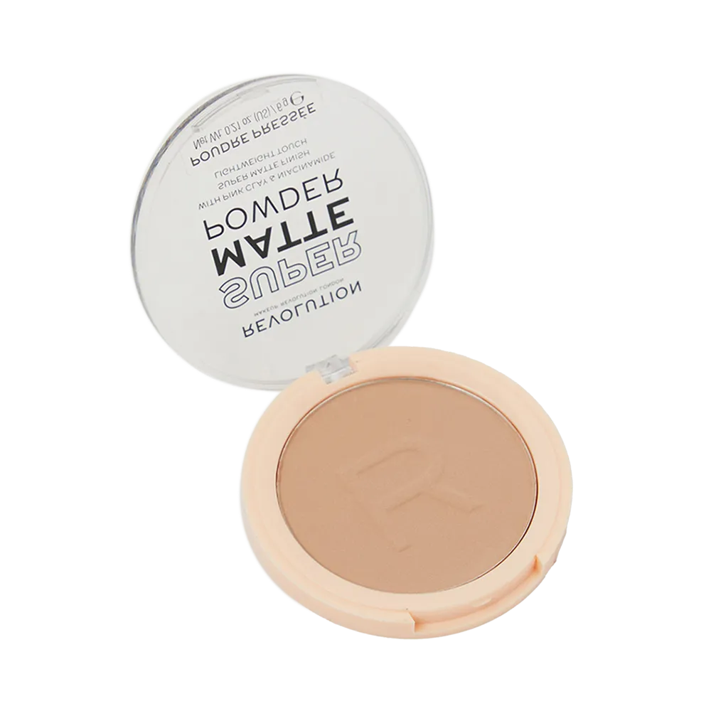 Makeup Revolution Super Matte Pressed Powder - Beige thumbnail 2