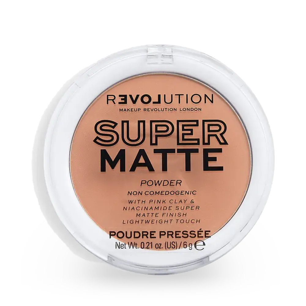 Makeup Revolution Super Matte Pressed Powder - Warm Beige thumbnail 1
