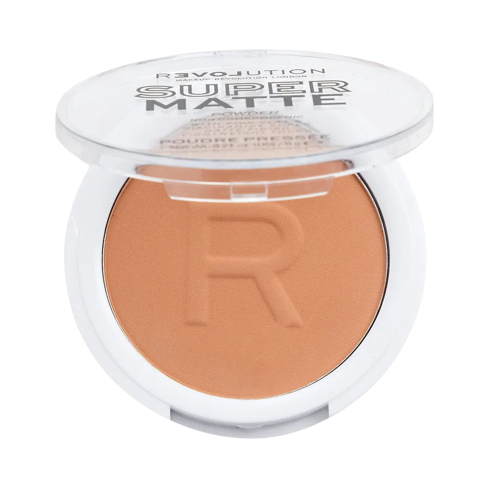 Makeup Revolution Super Matte Pressed Powder - Warm Beige thumbnail 2
