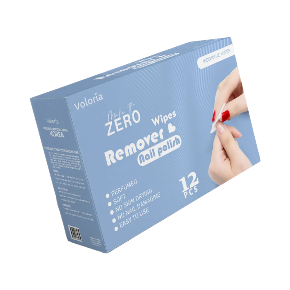 Voloria Nail Polish Remover Wipes - 12 pcs thumbnail 1