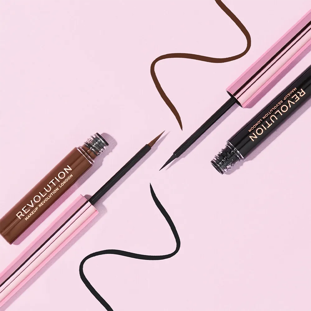 Makeup Revolution Super Flick Liquid Eyeliner - Rose Gold thumbnail 5