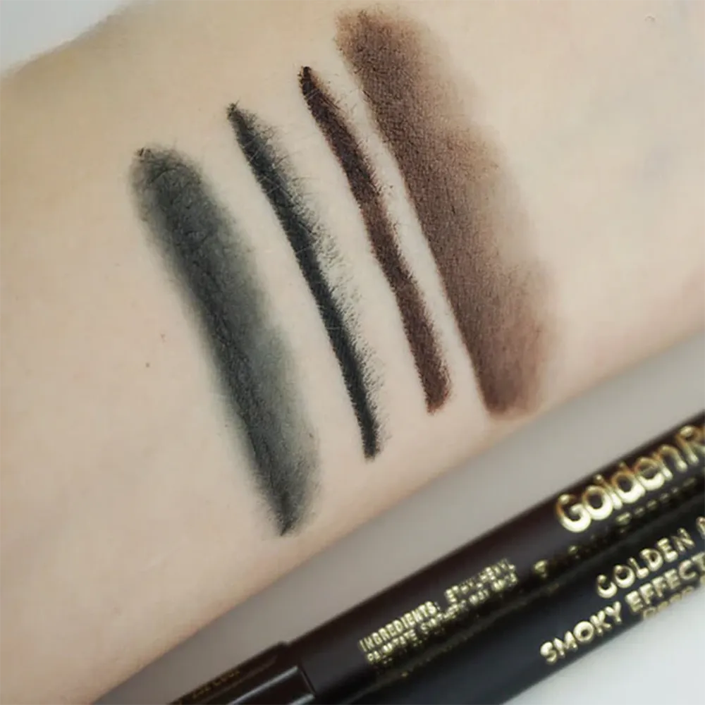 Golden Rose Smoky Effect Eye Pencil - Deep Black thumbnail 3