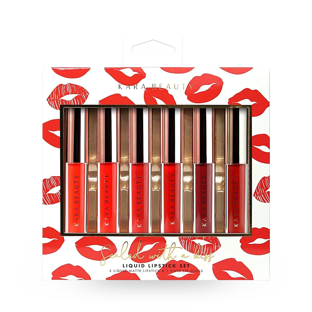 Kara Beauty Sealed With A Kiss Liquid Lipstick Set - 6 pcs thumbnail 1