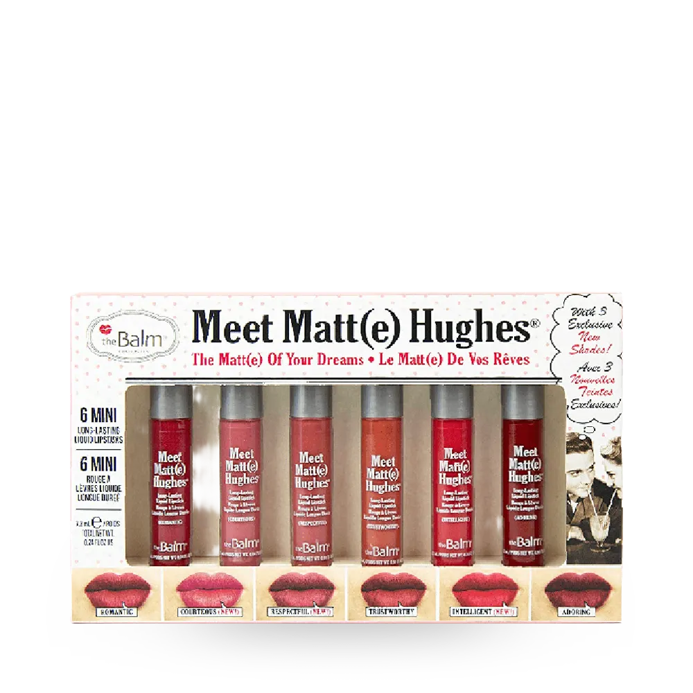 theBalm Meet Matte Hughes Set of 6 Mini Lipstick Vol. 12 thumbnail 1