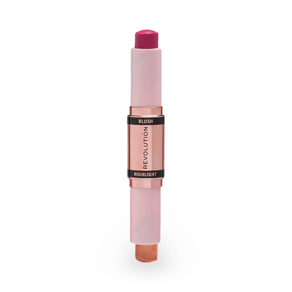 Makeup Revolution Blush & Highlight Stick - Champagne-Shine thumbnail 1
