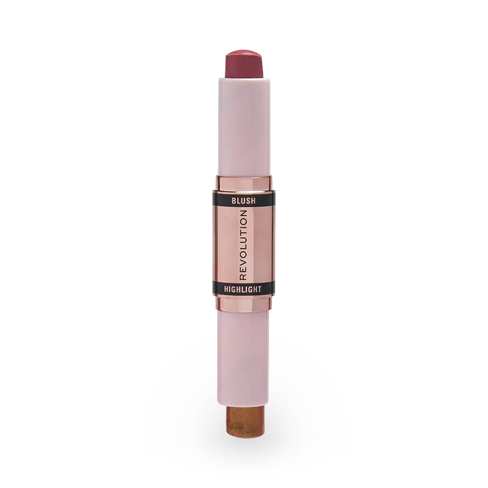 Makeup Revolution Blush & Highlight Stick - Flushing-Pink thumbnail 1