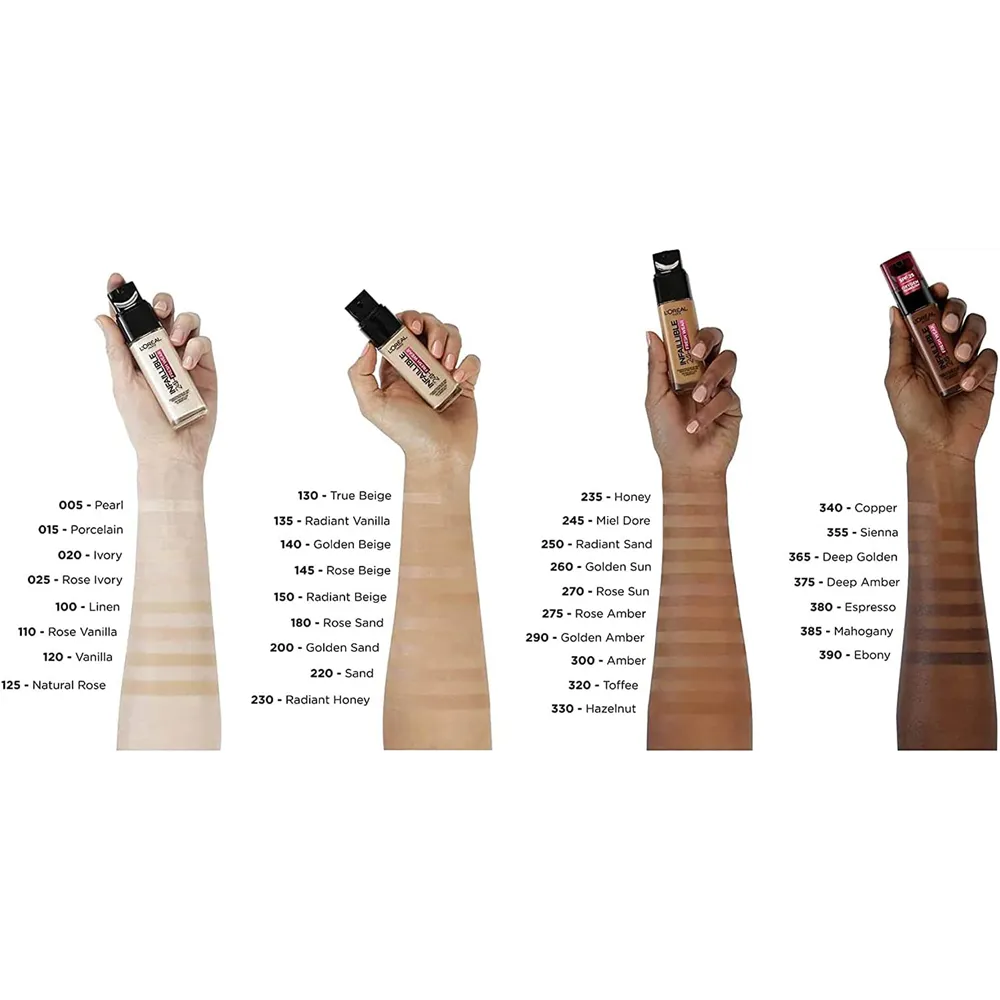 L'Oreal Paris Infaillible 24H Fresh Wear Foundation SPF 25 - 145 Rose Beige thumbnail 3