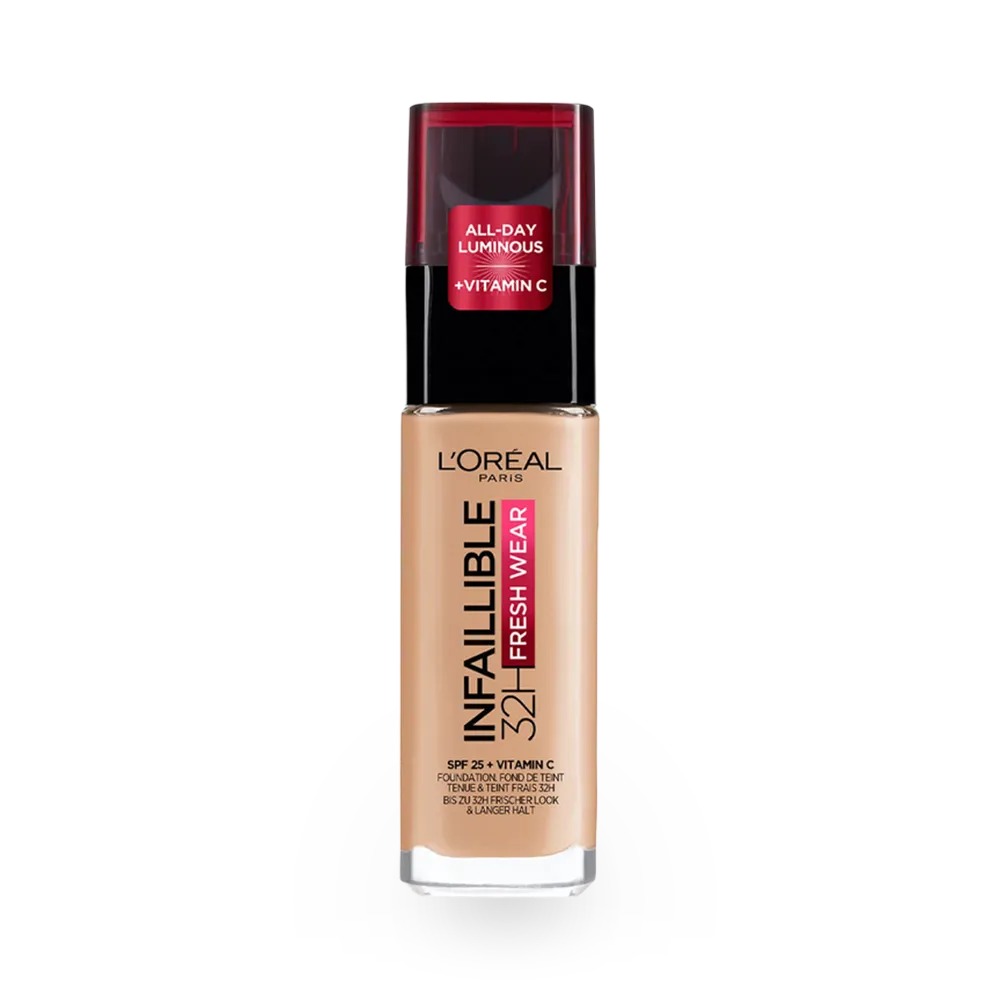 L'Oreal Paris Infaillible 24H Fresh Wear Foundation SPF 25 - 200 Golden Sand thumbnail 1