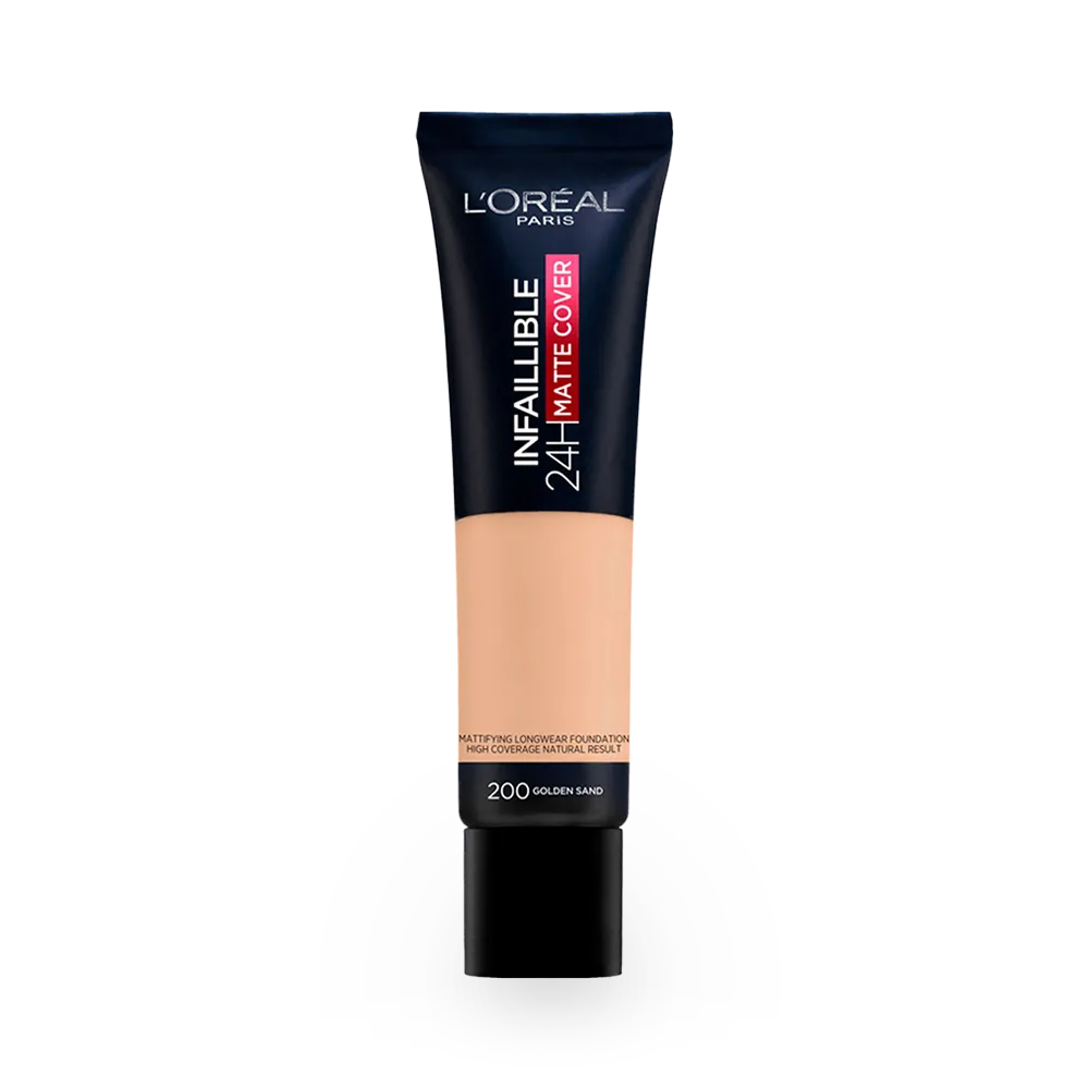 L'Oreal Paris Infaillible 24H Matte Cover Foundation - 200 Golden Sand thumbnail 1