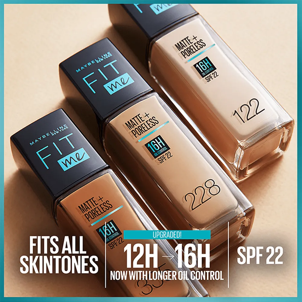 Maybelline New York Fit Me Matte + Poreless Foundation SPF 22 - 130 thumbnail 4