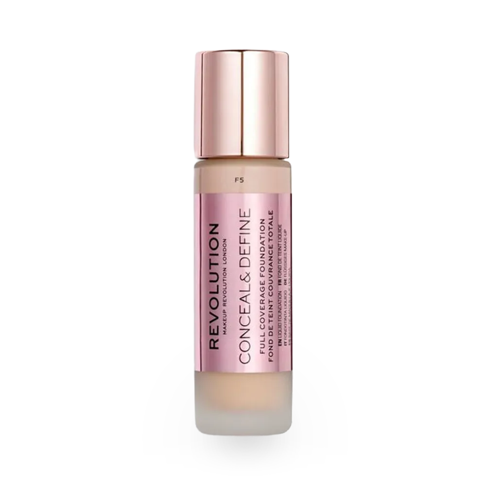 Makeup Revolution Conceal & Define Full Coverage Foundation - F5 thumbnail 1