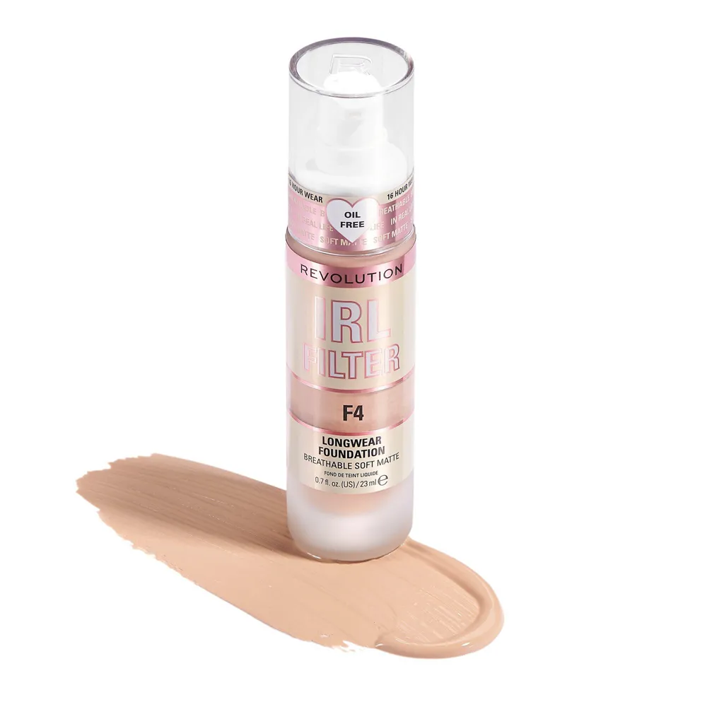 Makeup Revolution IRL Filter Longwear Foundation - F4 thumbnail 4