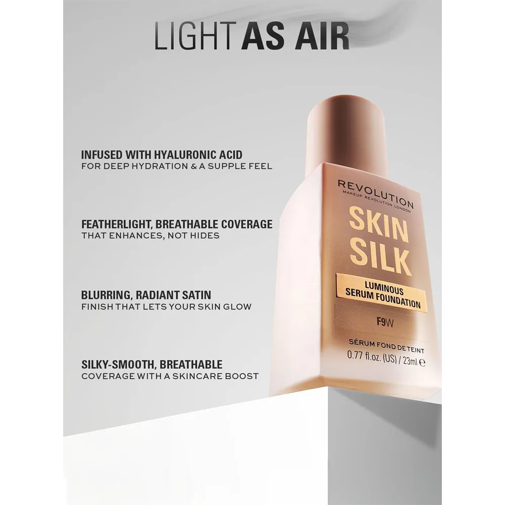 Makeup Revolution Skin Silk Serum Foundation - F8.5 thumbnail 4