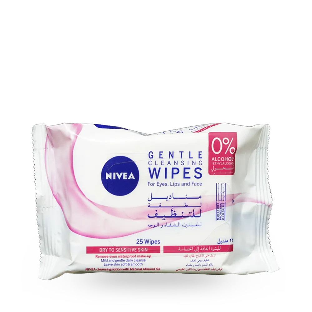 Nivea Gentle Cleansing Wipes - 25 pcs thumbnail 1