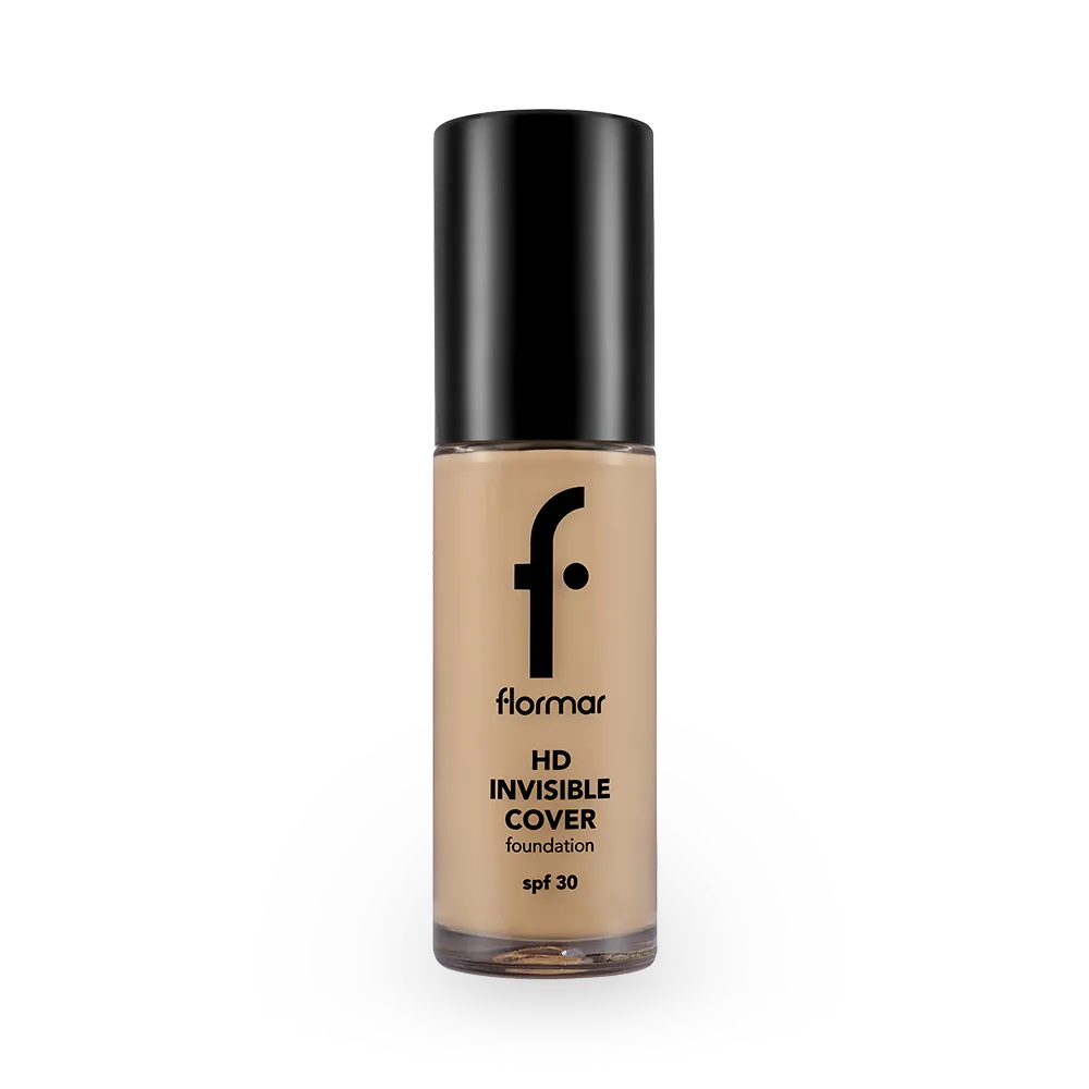 Flormar Invisible Cover HD Foundation SPF 30 - 090 Golden Neutral thumbnail 1