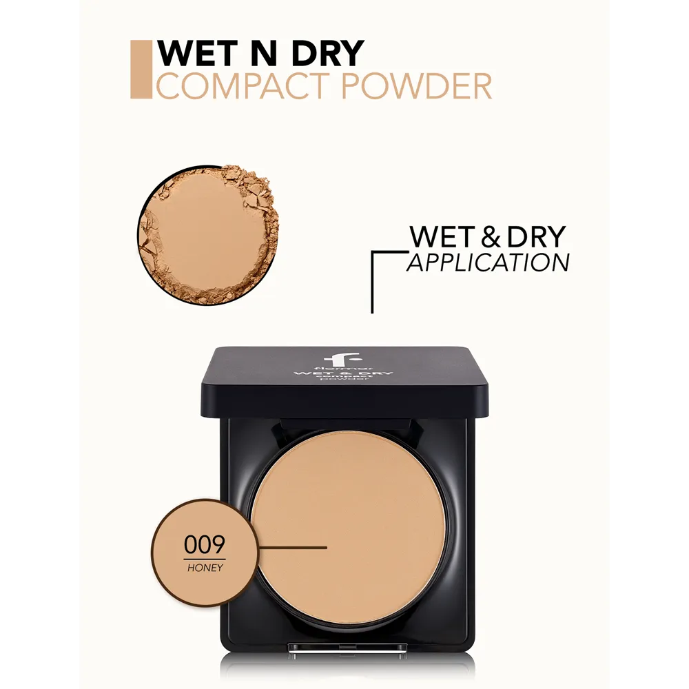 Flormar Wet & Dry Compact Powder - 009 Honey thumbnail 4