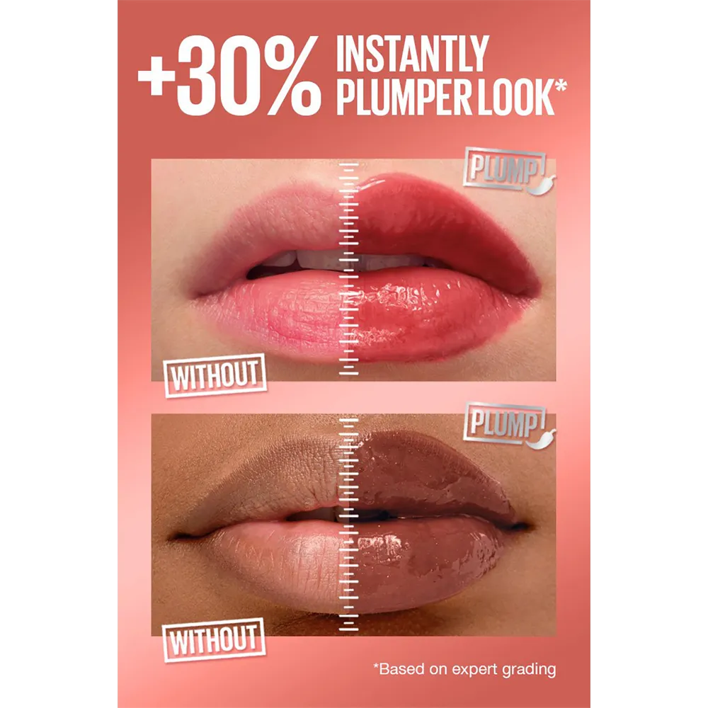 Maybelline New York Lifter Plump Lip Gloss - 008 Hot Honey thumbnail 4