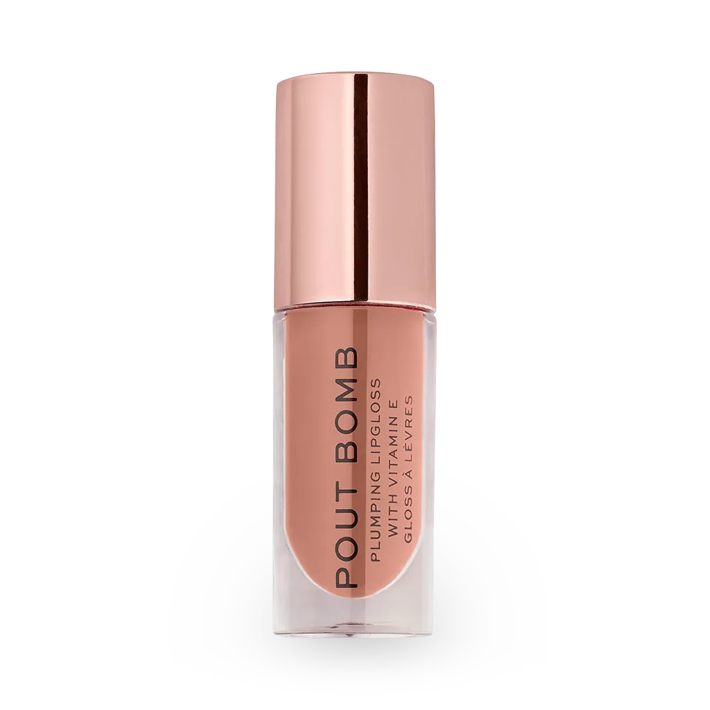 Makeup Revolution Pout Bomb Plumping Gloss - Candy Pink thumbnail 1