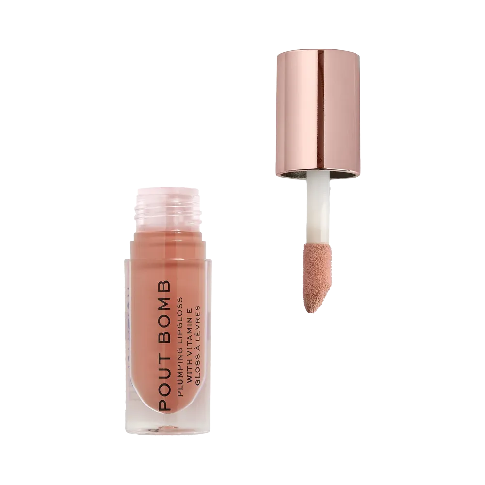 Makeup Revolution Pout Bomb Plumping Gloss - Candy Pink thumbnail 2