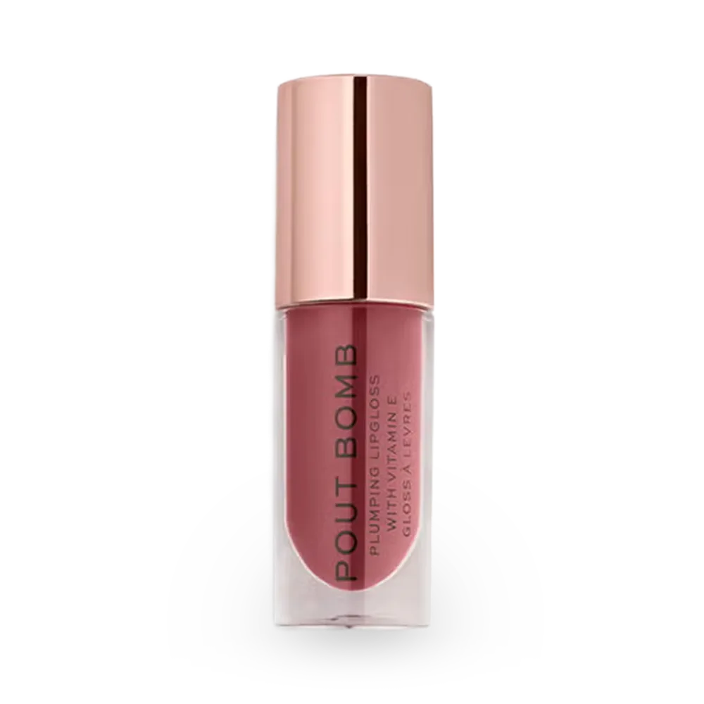 Makeup Revolution Pout Bomb Plumping Gloss - Sauce Dusty Pink
 thumbnail 1