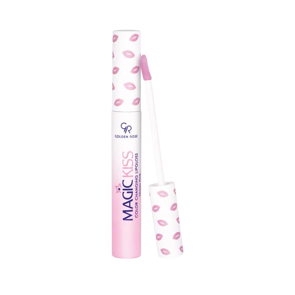 Golden Rose Magic Kiss Color Changing Lip Gloss - Glossy Pink thumbnail 1