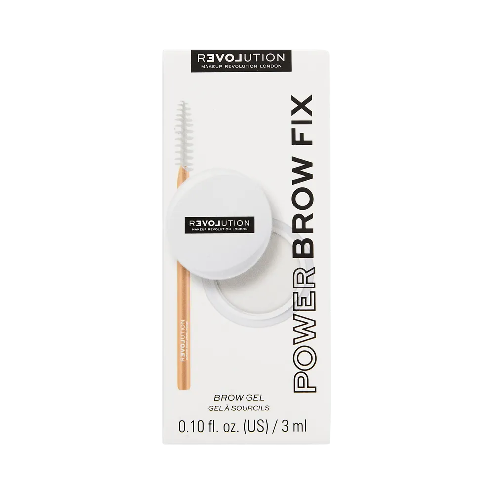 Makeup Revolution Power Brow Fix Gel - Clear thumbnail 2