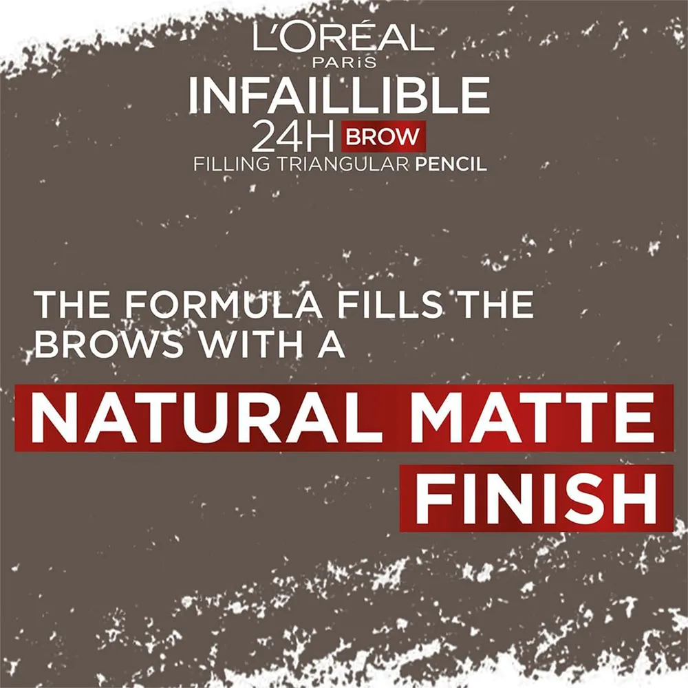Loreal Infallible Brows 4H Filling Triangular Pencil - 03 Dark Brunette thumbnail 3