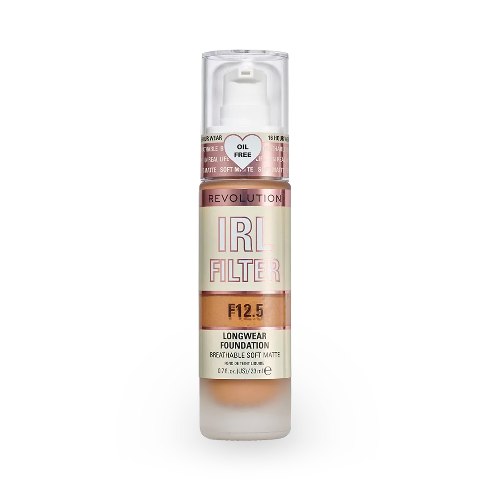 Makeup Revolution IRL Filter 16H Longwear Soft Matte Foundation - F12.5 (30 ml) thumbnail 1