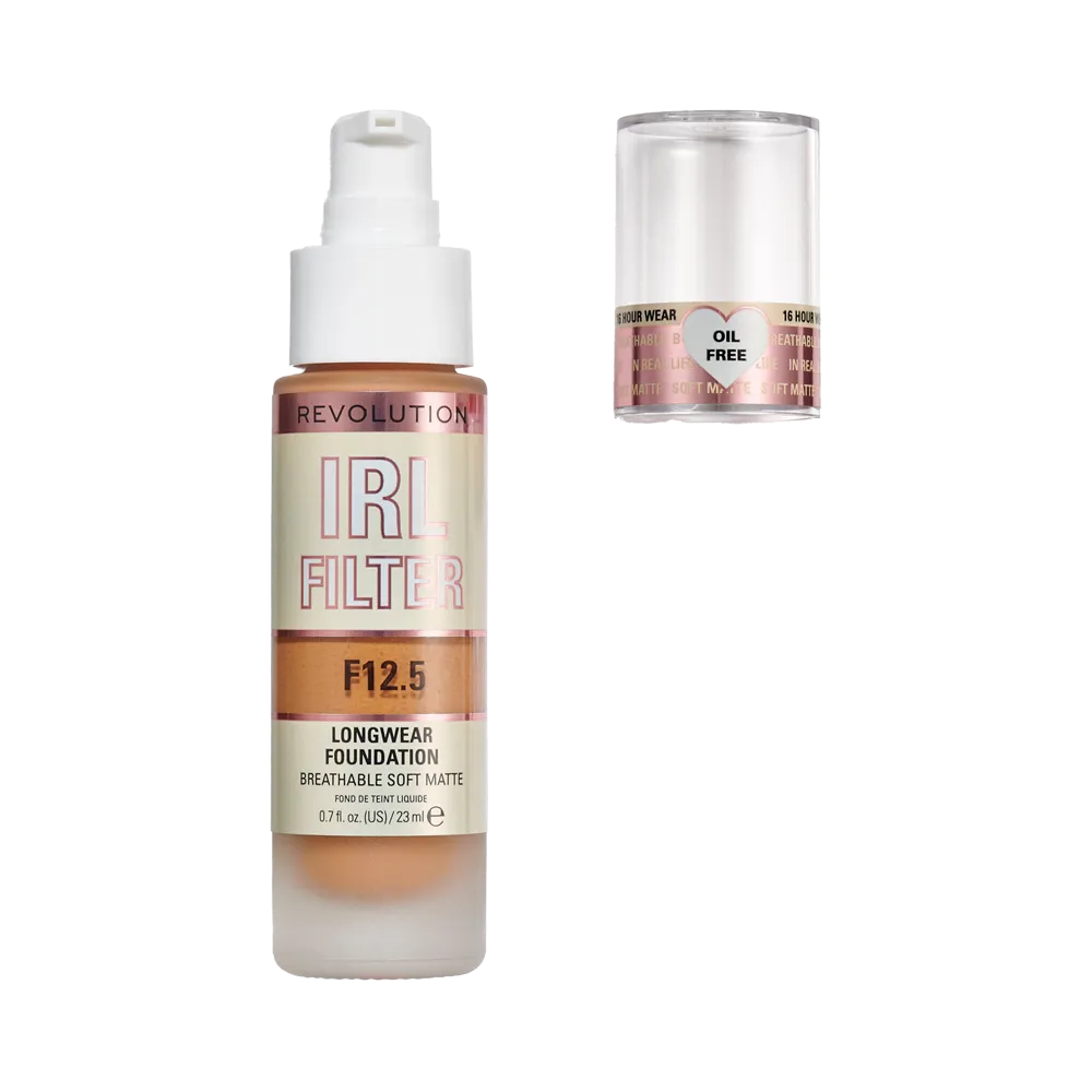 Makeup Revolution IRL Filter 16H Longwear Soft Matte Foundation - F12.5 (30 ml) thumbnail 3