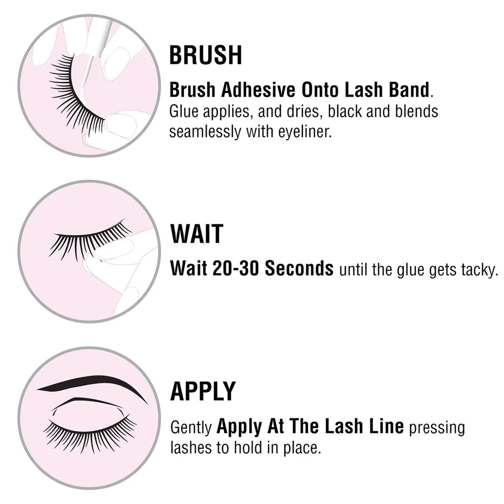 Kiss i-Envy Super Strong Hold Waterproof Strip Lash Glue - KPEG05 Black thumbnail 2