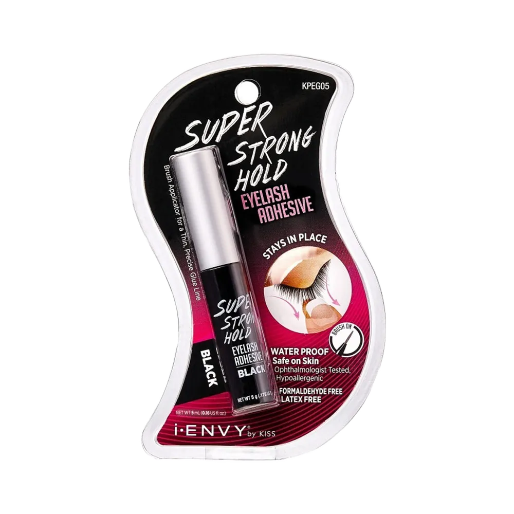 Kiss i-Envy Super Strong Hold Waterproof Strip Lash Glue - KPEG05 Black thumbnail 3