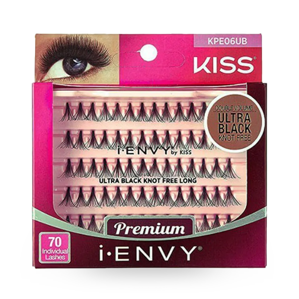 Kiss i-Envy 3D Knot Free Individual Lash - Ultra Black thumbnail 1