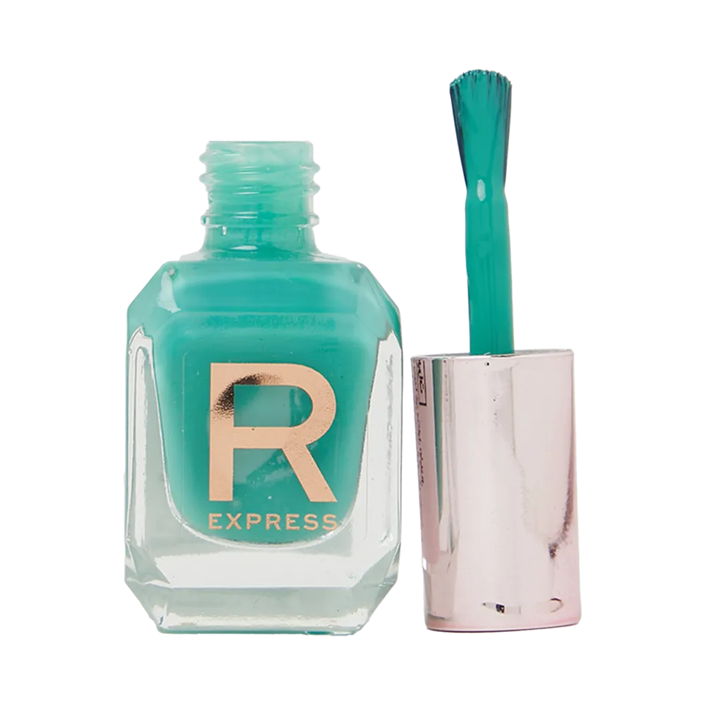 Makeup Revolution Express Nail Polish - Jade Green thumbnail 1