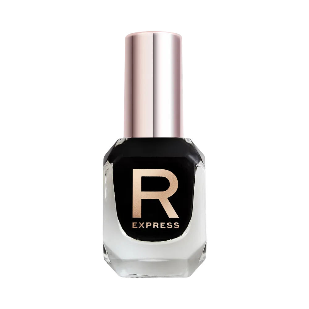 Makeup Revolution Express Nail Polish - Midnight Black thumbnail 2